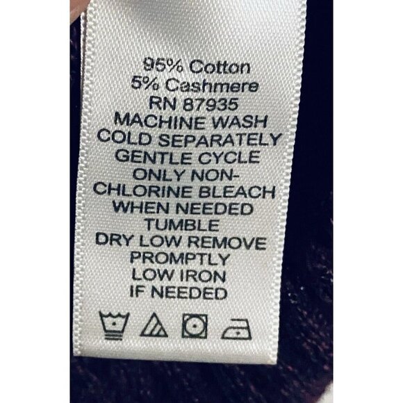 LOGO by Lori Goldstein  Womens XL Melange Cotton Cashmere Sweater A282340 - Picture 6 of 8